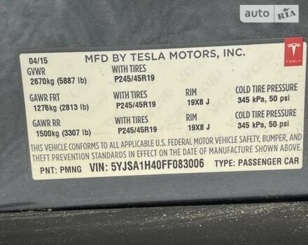 Сірий Тесла Модель С, об'ємом двигуна 0 л та пробігом 115 тис. км за 27000 $, фото 27 на Automoto.ua