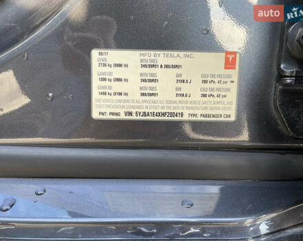 Тесла Модель С 2017 у Хмельницькому на Automoto.ua Сірий Тесла Модель С, об'ємом двигуна 0 л та пробігом 92 тис. км за 25888 $, фото 32 на Automoto.ua