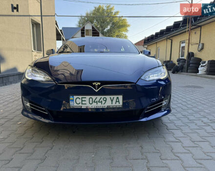 Синий Тесла Модель С, объемом двигателя 0 л и пробегом 75 тыс. км за 21900 $, фото 1 на Automoto.ua