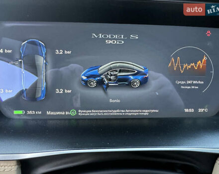 Синій Тесла Модель С, об'ємом двигуна 0 л та пробігом 147 тис. км за 23333 $, фото 4 на Automoto.ua