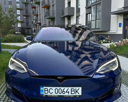 Синий Тесла Модель С, объемом двигателя 0 л и пробегом 65 тыс. км за 21500 $, фото 1 на Automoto.ua