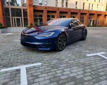 Синий Тесла Модель С, объемом двигателя 0 л и пробегом 52 тыс. км за 55000 $, фото 1 на Automoto.ua