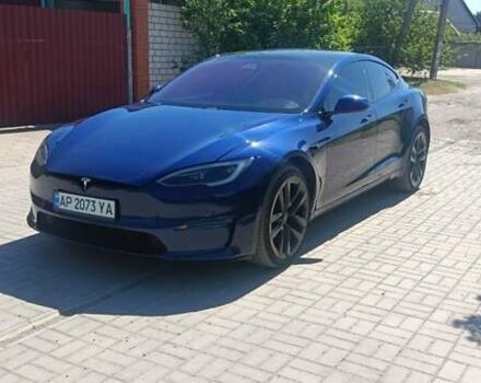 Синій Тесла Модель С, об'ємом двигуна 0 л та пробігом 35 тис. км за 38000 $, фото 1 на Automoto.ua