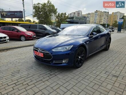 Синий Тесла Модель С, объемом двигателя 0 л и пробегом 105 тыс. км за 14200 $, фото 1 на Automoto.ua