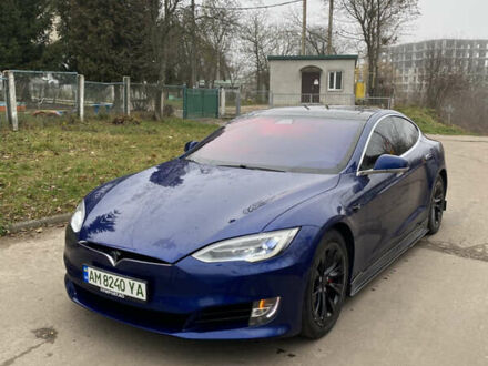 Синій Тесла Модель С, об'ємом двигуна 0 л та пробігом 154 тис. км за 17950 $, фото 1 на Automoto.ua
