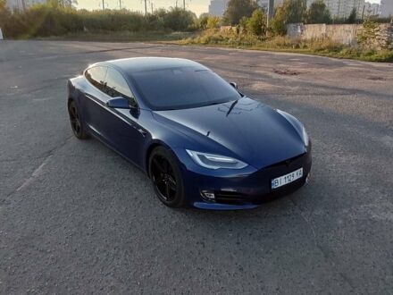 Синій Тесла Модель С, об'ємом двигуна 0 л та пробігом 111 тис. км за 23500 $, фото 1 на Automoto.ua