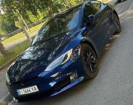 Синий Тесла Модель С, объемом двигателя 0 л и пробегом 106 тыс. км за 16500 $, фото 1 на Automoto.ua