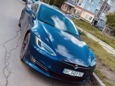 Синий Тесла Модель С, объемом двигателя 0 л и пробегом 105 тыс. км за 26000 $, фото 1 на Automoto.ua