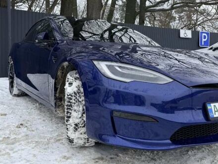 Синий Тесла Модель С, объемом двигателя 0 л и пробегом 118 тыс. км за 25500 $, фото 1 на Automoto.ua