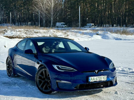 Синий Тесла Модель С, объемом двигателя 0 л и пробегом 50 тыс. км за 39500 $, фото 1 на Automoto.ua
