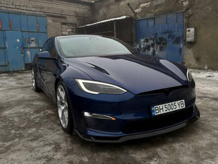 Синий Тесла Модель С, объемом двигателя 0 л и пробегом 55 тыс. км за 34999 $, фото 1 на Automoto.ua