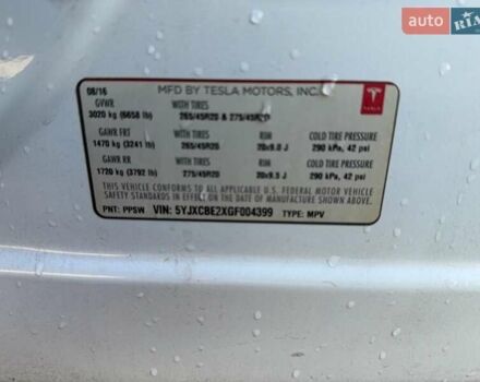 Белый Тесла Модель Х, объемом двигателя 0 л и пробегом 91 тыс. км за 6200 $, фото 9 на Automoto.ua