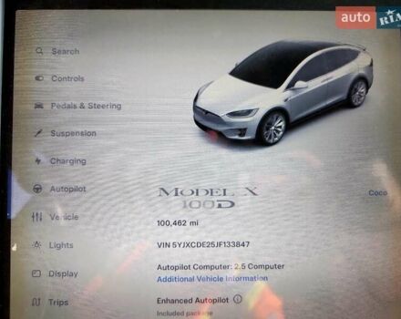 Білий Тесла Модель Х, об'ємом двигуна 0 л та пробігом 160 тис. км за 8200 $, фото 8 на Automoto.ua