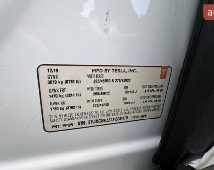Белый Тесла Модель Х, объемом двигателя 0 л и пробегом 20 тыс. км за 37500 $, фото 21 на Automoto.ua