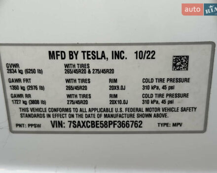 Белый Тесла Модель Х, объемом двигателя 0 л и пробегом 29 тыс. км за 42500 $, фото 22 на Automoto.ua