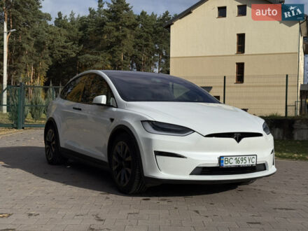 Білий Тесла Модель Х, об'ємом двигуна 0 л та пробігом 55 тис. км за 41999 $, фото 1 на Automoto.ua