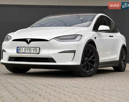 Белый Тесла Модель Х, объемом двигателя 0 л и пробегом 42 тыс. км за 42900 $, фото 1 на Automoto.ua