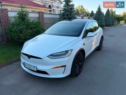 Белый Тесла Модель Х, объемом двигателя 0 л и пробегом 29 тыс. км за 42400 $, фото 1 на Automoto.ua