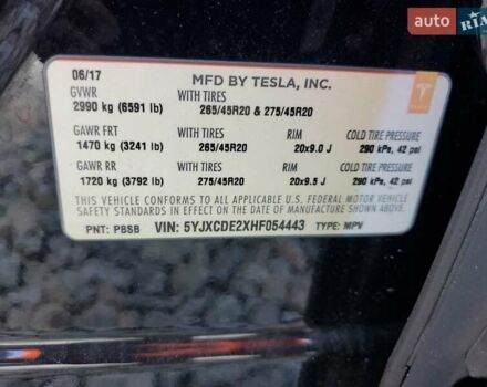 Черный Тесла Модель Х, объемом двигателя 0 л и пробегом 159 тыс. км за 6700 $, фото 11 на Automoto.ua