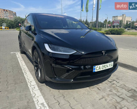 Черный Тесла Модель Х, объемом двигателя 0 л и пробегом 2 тыс. км за 72000 $, фото 1 на Automoto.ua