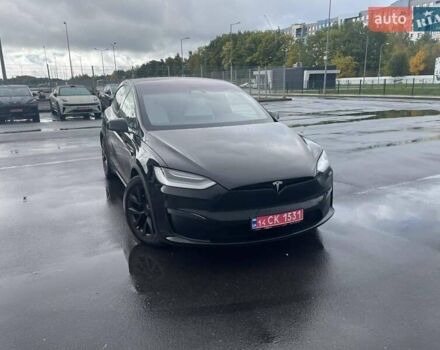 Черный Тесла Модель Х, объемом двигателя 0 л и пробегом 48 тыс. км за 46000 $, фото 1 на Automoto.ua