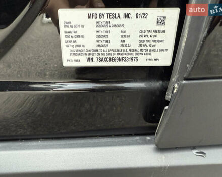 Чорний Тесла Модель Х, об'ємом двигуна 0 л та пробігом 39 тис. км за 52750 $, фото 12 на Automoto.ua
