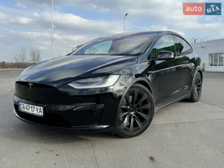 Черный Тесла Модель Х, объемом двигателя 0 л и пробегом 5 тыс. км за 77500 $, фото 1 на Automoto.ua