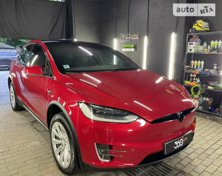 Красный Тесла Модель Х, объемом двигателя 0 л и пробегом 99 тыс. км за 30500 $, фото 1 на Automoto.ua