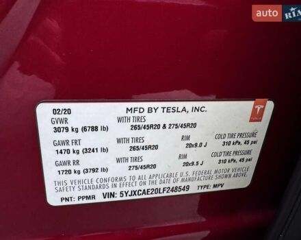 Красный Тесла Модель Х, объемом двигателя 0 л и пробегом 89 тыс. км за 32900 $, фото 68 на Automoto.ua