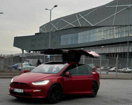 Червоний Тесла Модель Х, об'ємом двигуна 0 л та пробігом 6 тис. км за 51500 $, фото 2 на Automoto.ua