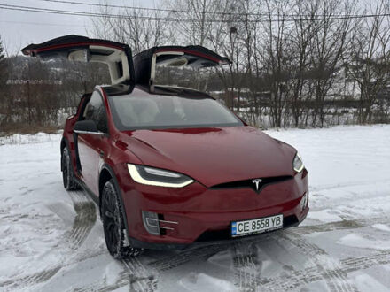 Красный Тесла Модель Х, объемом двигателя 0 л и пробегом 130 тыс. км за 20200 $, фото 1 на Automoto.ua