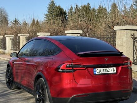 Красный Тесла Модель Х, объемом двигателя 0 л и пробегом 98 тыс. км за 30000 $, фото 1 на Automoto.ua