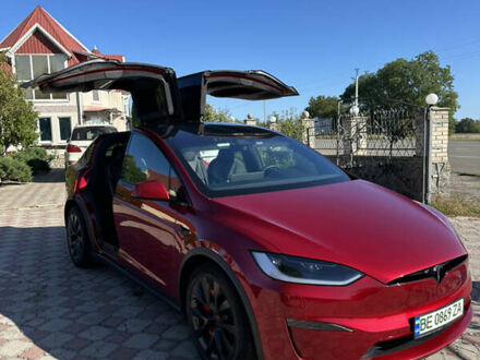 Красный Тесла Модель Х, объемом двигателя 0 л и пробегом 20 тыс. км за 54900 $, фото 1 на Automoto.ua