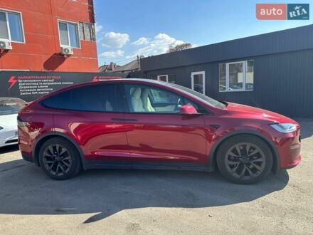 Красный Тесла Модель Х, объемом двигателя 0 л и пробегом 24 тыс. км за 49990 $, фото 1 на Automoto.ua