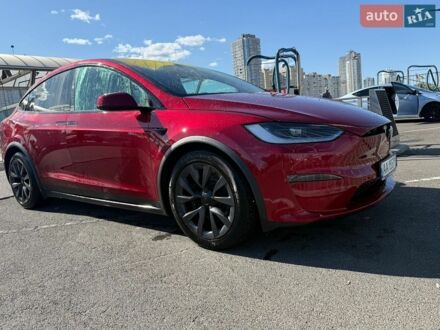 Красный Тесла Модель Х, объемом двигателя 0 л и пробегом 54 тыс. км за 49900 $, фото 1 на Automoto.ua