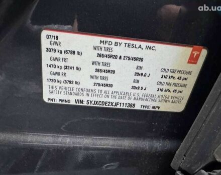 Тесла Модель Х, объемом двигателя 0 л и пробегом 123 тыс. км за 20000 $, фото 16 на Automoto.ua