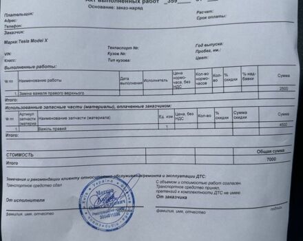 Сірий Тесла Модель Х, об'ємом двигуна 0 л та пробігом 132 тис. км за 19999 $, фото 18 на Automoto.ua