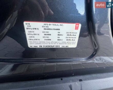 Сірий Тесла Модель Х, об'ємом двигуна 0 л та пробігом 170 тис. км за 23500 $, фото 8 на Automoto.ua