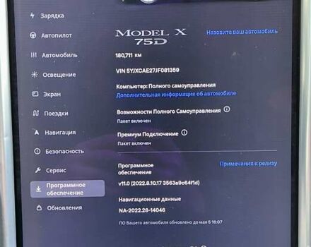 Сірий Тесла Модель Х, об'ємом двигуна 0 л та пробігом 181 тис. км за 28900 $, фото 47 на Automoto.ua