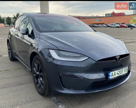 Серый Тесла Модель Х, объемом двигателя 0 л и пробегом 17 тыс. км за 46800 $, фото 4 на Automoto.ua