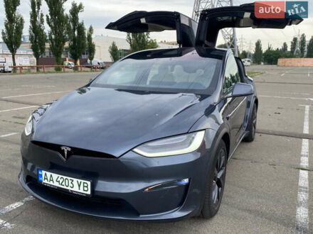 Серый Тесла Модель Х, объемом двигателя 0 л и пробегом 17 тыс. км за 46800 $, фото 1 на Automoto.ua