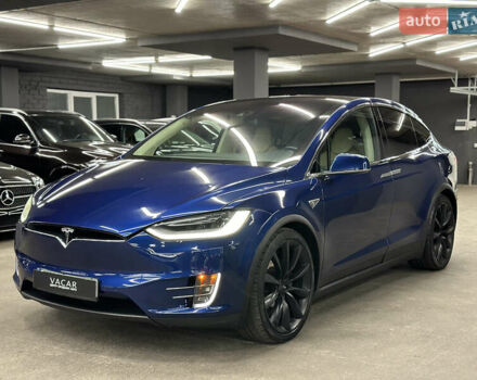Синий Тесла Модель Х, объемом двигателя 0 л и пробегом 152 тыс. км за 28500 $, фото 3 на Automoto.ua