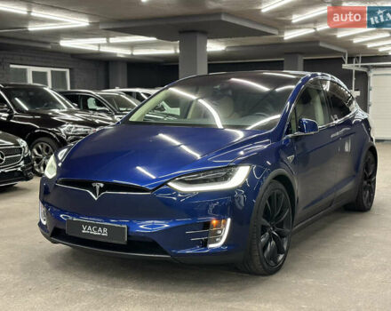 Синий Тесла Модель Х, объемом двигателя 0 л и пробегом 152 тыс. км за 28500 $, фото 11 на Automoto.ua