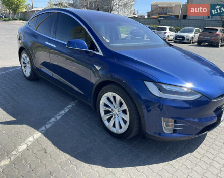 Синий Тесла Модель Х, объемом двигателя 0 л и пробегом 85 тыс. км за 21500 $, фото 3 на Automoto.ua