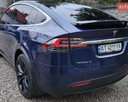 Синий Тесла Модель Х, объемом двигателя 0 л и пробегом 99 тыс. км за 27500 $, фото 1 на Automoto.ua