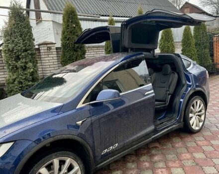 Синий Тесла Модель Х, объемом двигателя 0 л и пробегом 120 тыс. км за 30000 $, фото 6 на Automoto.ua