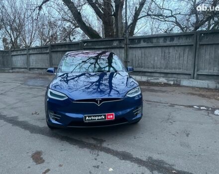 Синий Тесла Модель Х, объемом двигателя 0 л и пробегом 105 тыс. км за 34190 $, фото 1 на Automoto.ua
