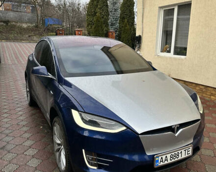 Синий Тесла Модель Х, объемом двигателя 0 л и пробегом 120 тыс. км за 29000 $, фото 1 на Automoto.ua