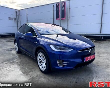 Синий Тесла Модель Х, объемом двигателя 100 л и пробегом 66 тыс. км за 34500 $, фото 9 на Automoto.ua