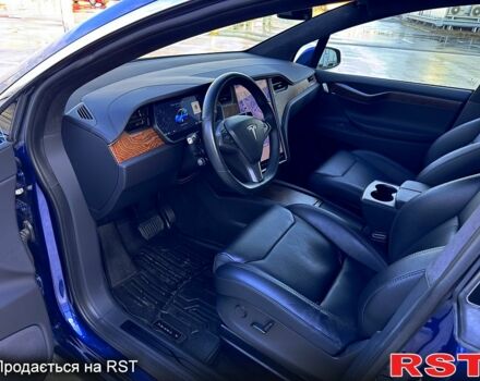 Синий Тесла Модель Х, объемом двигателя 100 л и пробегом 66 тыс. км за 34500 $, фото 12 на Automoto.ua